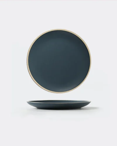 Soho Ceramic Stoneware Dinner Plates - Navy